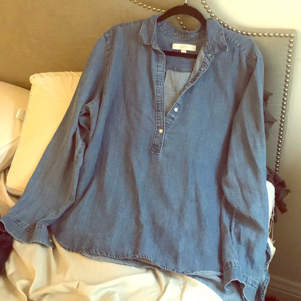 Jean blouse